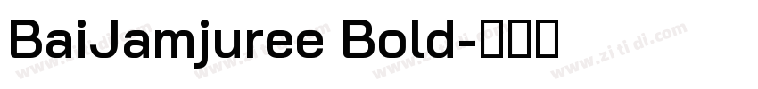 BaiJamjuree Bold字体转换